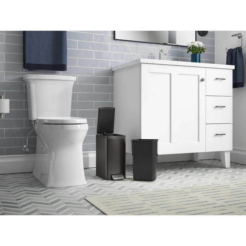 Kohler 6Liter Step Trash Can, Black Stainless & Reviews Wayfair